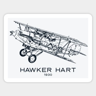 Hawker Hart 1930 British Biplane Light Bomber Sticker
